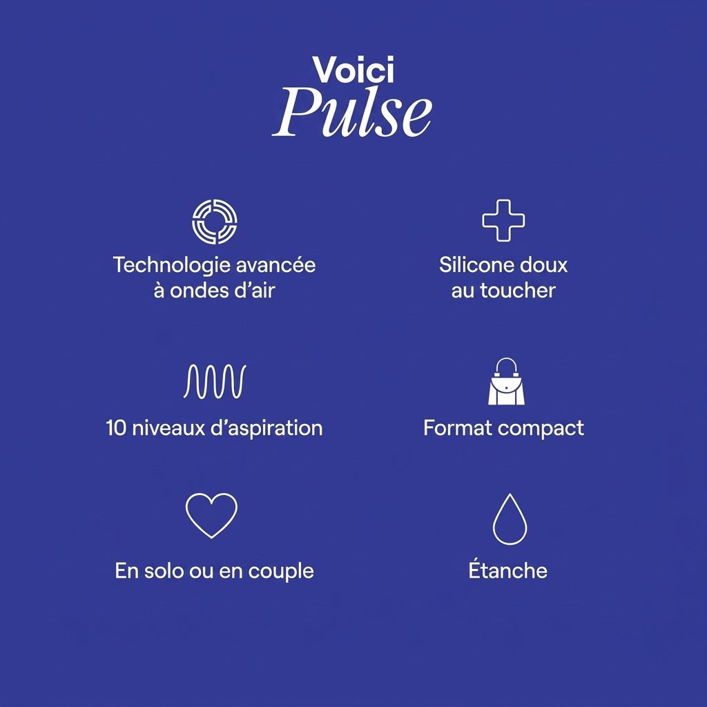 Mila Pulse : technologie à ondes d'air, silicone doux, 10 niveaux, format compact, étanche