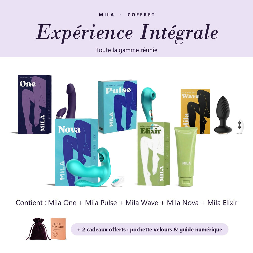 Coffret Expérience Intégrale : Mila One, Pulse, Wave, Nova et Elixir + pochette velours et guide numérique offerts