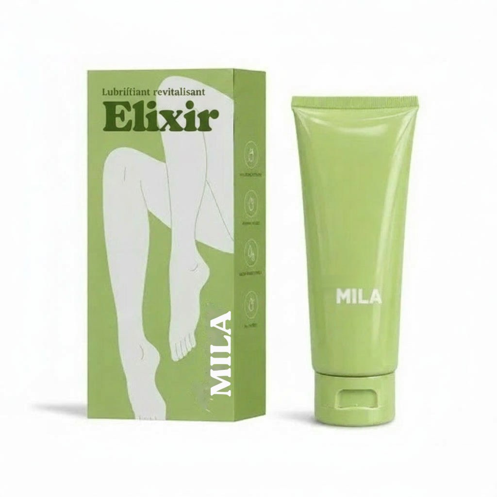 Mila Elixir, lubrifiant revitalisant, tube et boîte