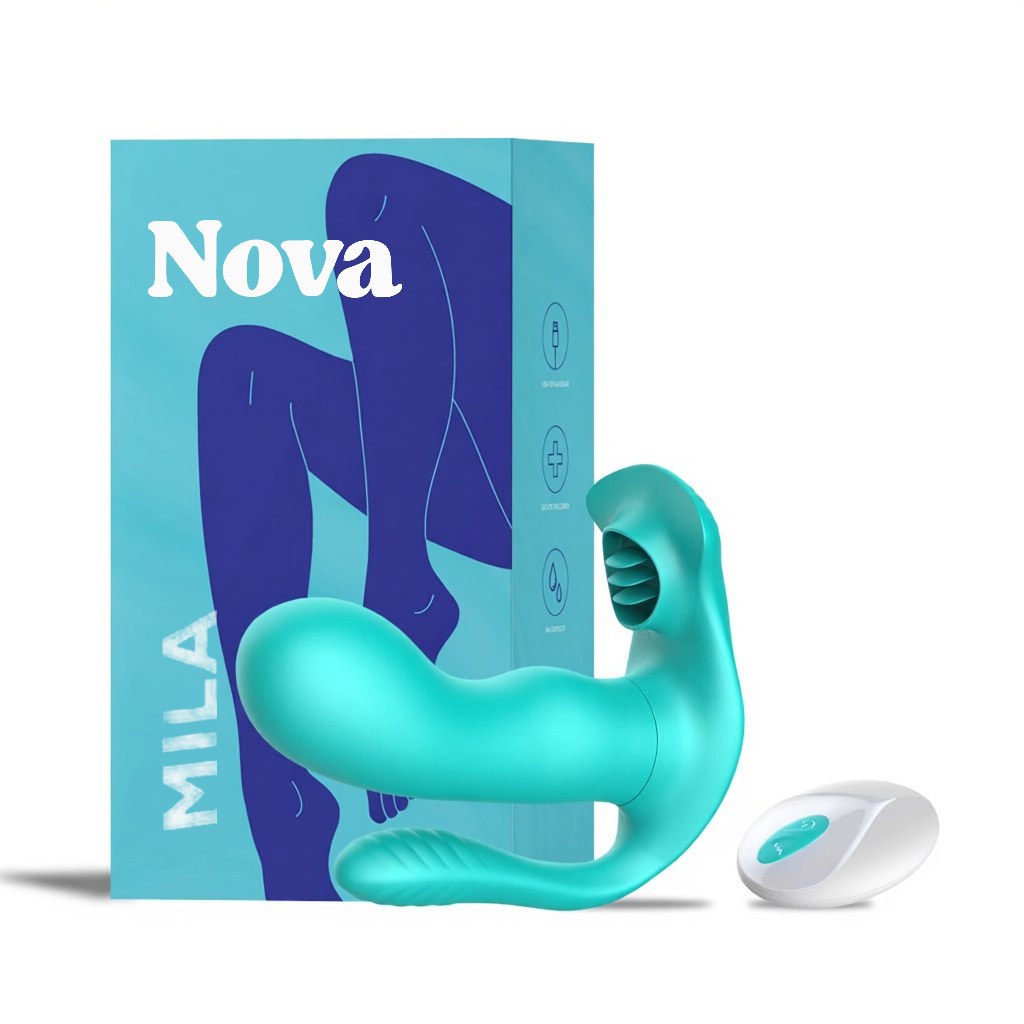 Mila Nova, vibromasseur 3 en 1 et sa boîte
