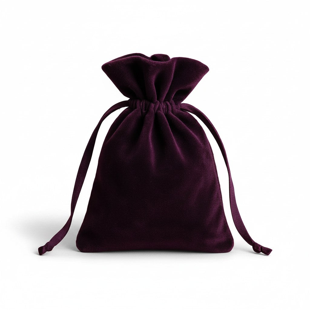 Pochette velours Mila à cordon
