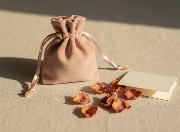 Pochette velours et guide offerts